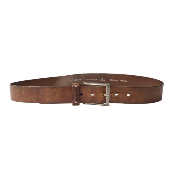 Fossil Genuine Leather Belt Size 34 Brown - Picture 1 of 7